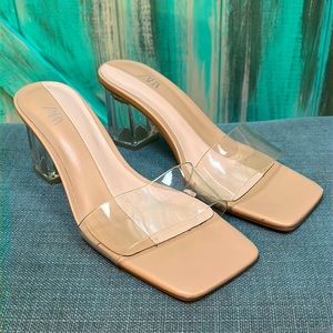 Zara clear heels size 37